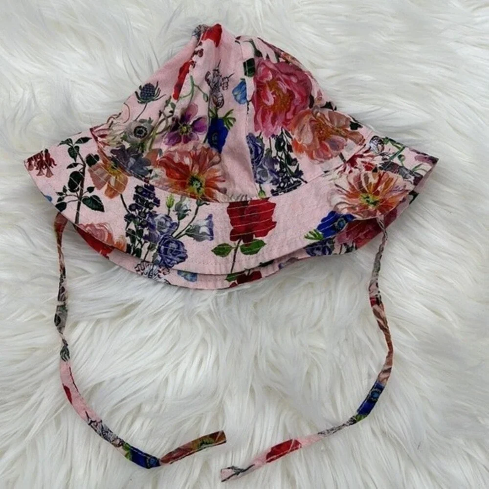 Nathalie lété X H&M Floral Patterned Sun Hat with Ties